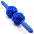 2 Spiky hedgehog Balls Roller Massage Sticks